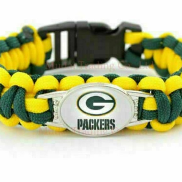 Green Bay Packers NFL Paracord Bracelet NEW - Picture 1 of 2